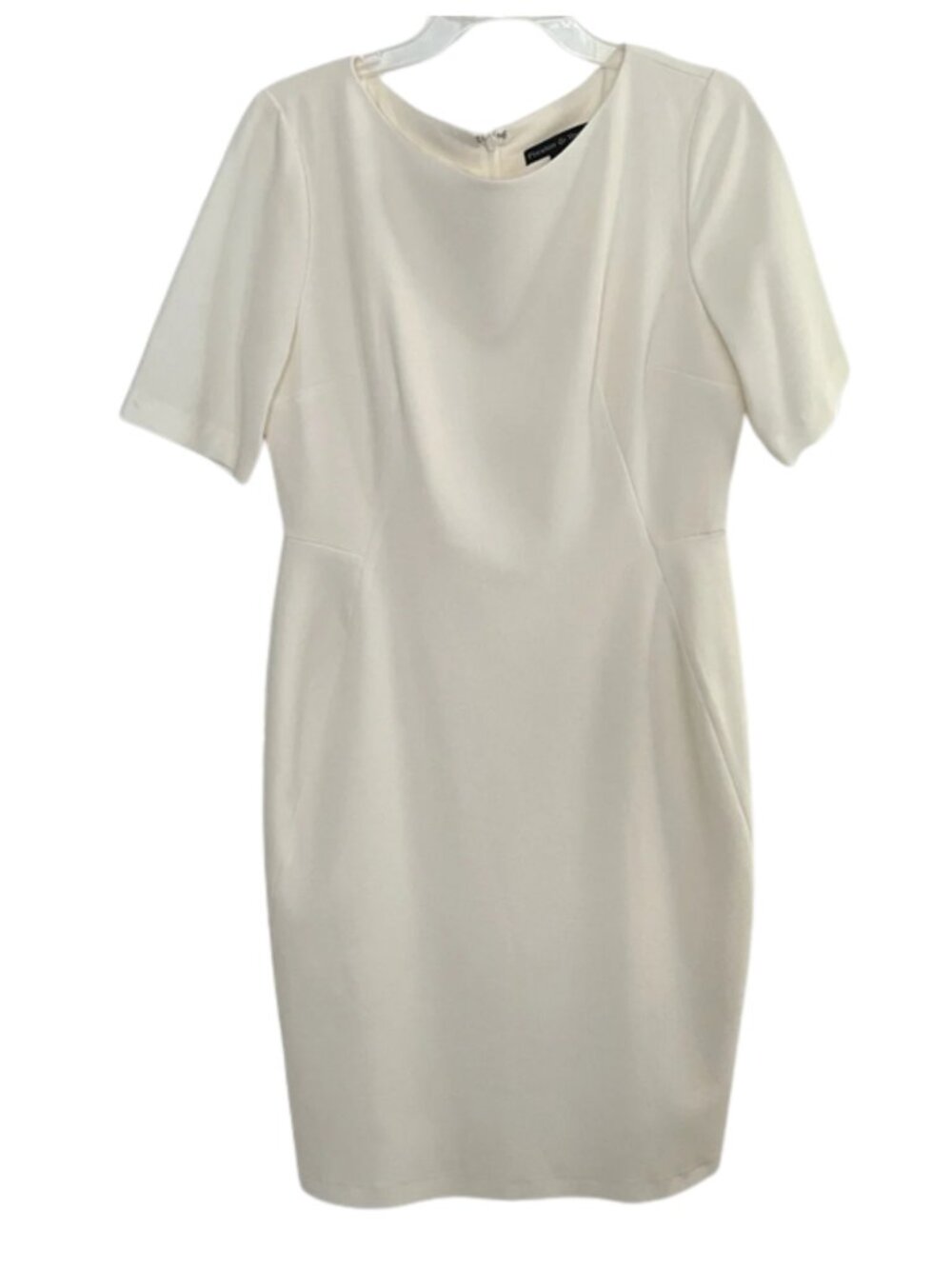 Preston & York Creamy White Sheath Midi Dress size 10